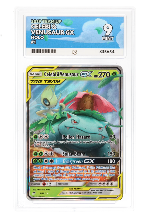 Celebi & Venusaur GX 1/181 - Ace 9 - 2019 Team Up