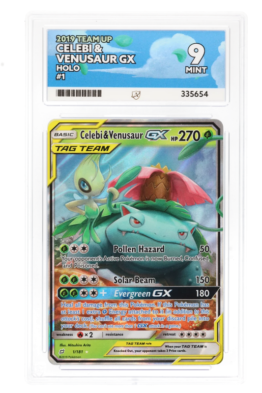 Celebi & Venusaur GX 1/181 - Ace 9 - 2019 Team Up