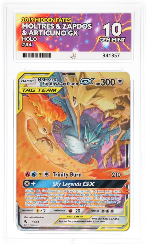 Moltres & Zapdos & Articuno GX 44 - Ace 10 - Hidden Fates
