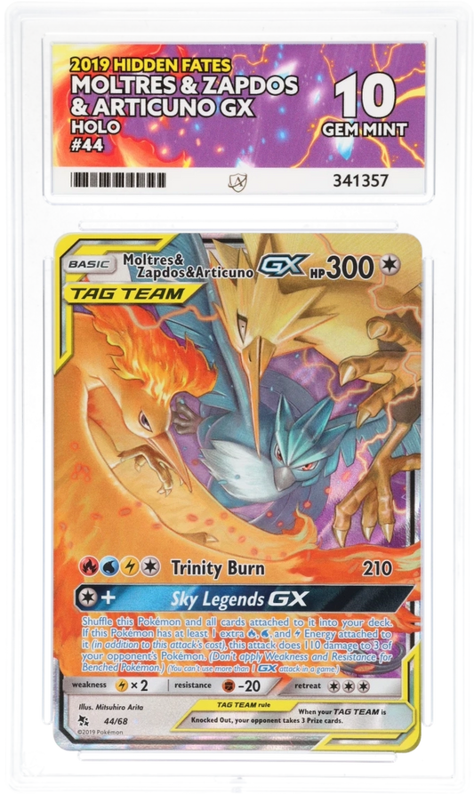 Moltres & Zapdos & Articuno GX 44 - Ace 10 - Hidden Fates