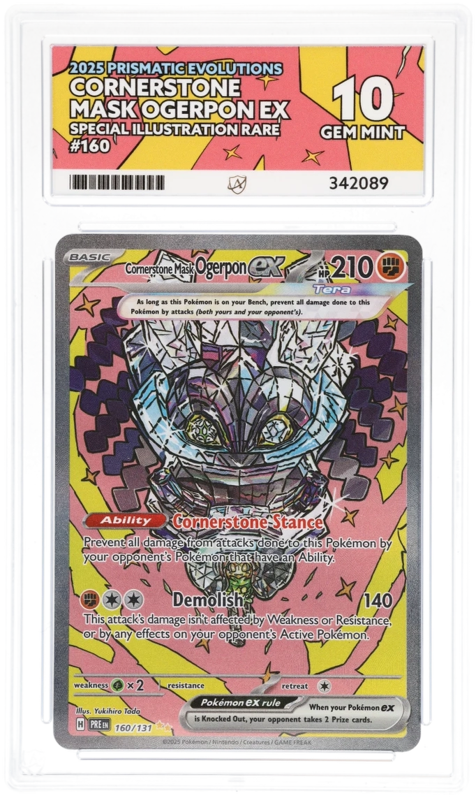 ACE 10 - Cornerstone Mask Ogerpon ex - 160/131 - Prismatic Evolutions - Pokemon