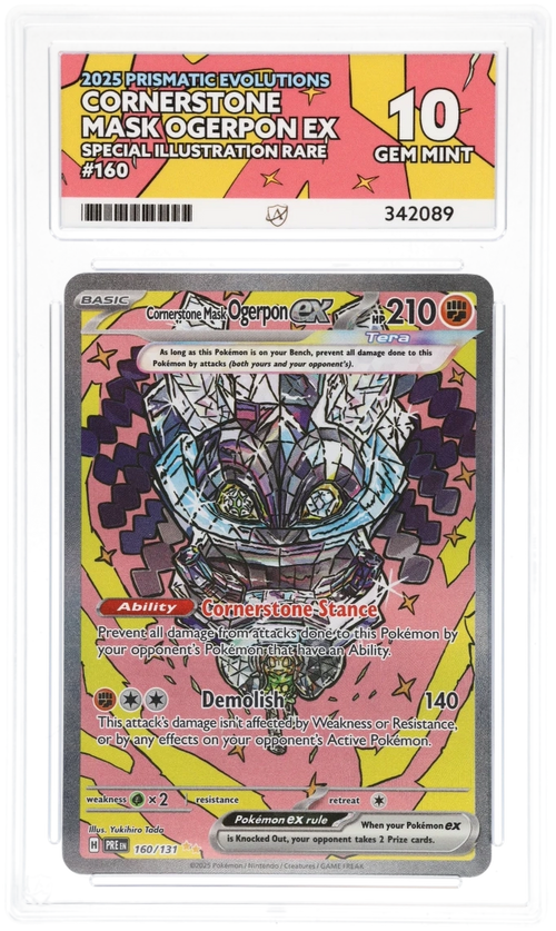 ACE 10 - Cornerstone Mask Ogerpon ex - 160/131 - Prismatic Evolutions - Pokemon