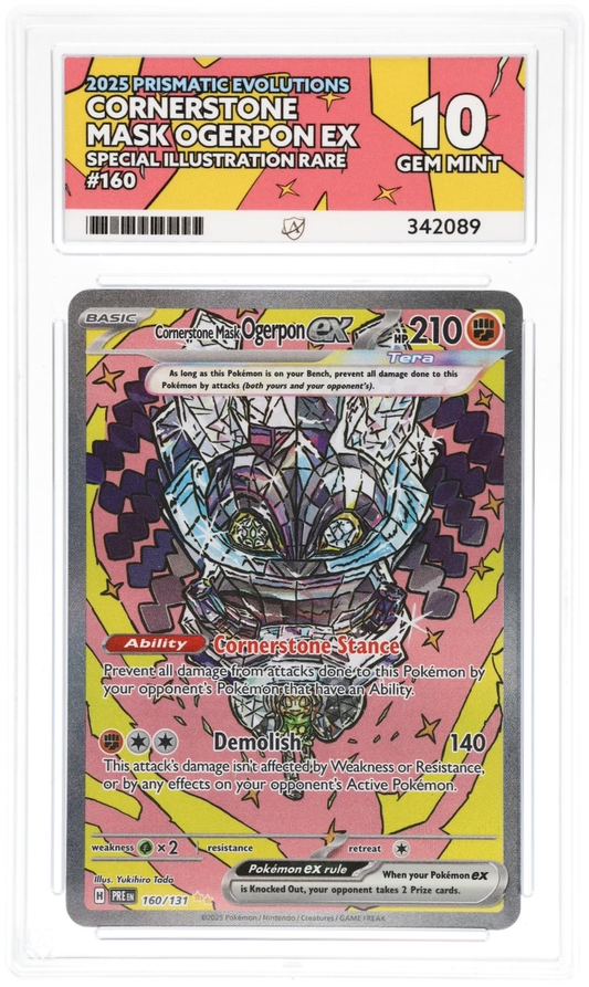 ACE 10 - Cornerstone Mask Ogerpon ex - 160/131 - Prismatic Evolutions - Pokemon