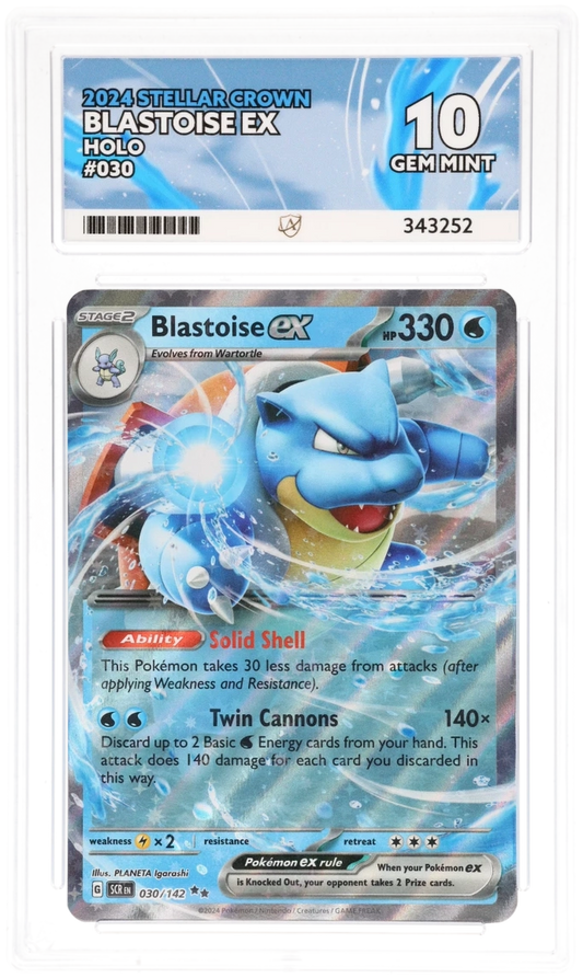 ACE 10 - Blastoise ex - 030/142 - Stellar Crown - Pokemon