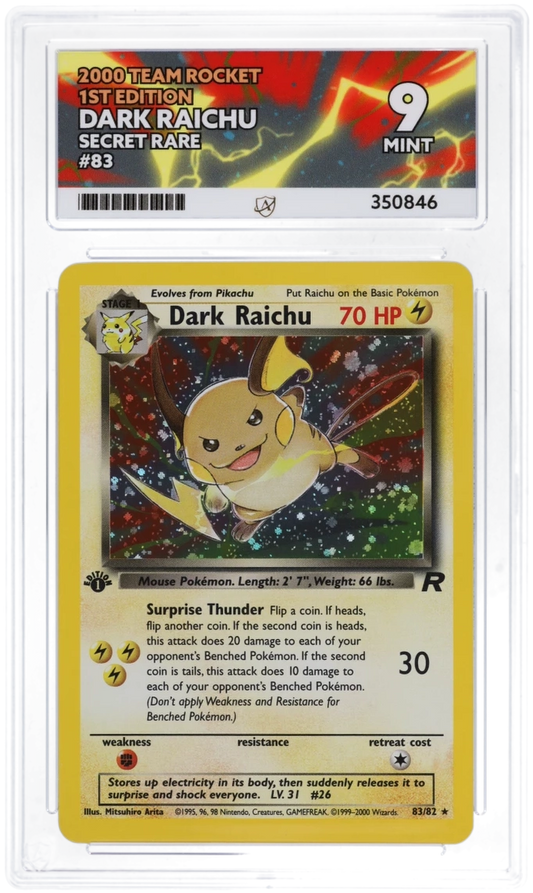 Dark Raichu 83/82 - Ace 9 - Team Rocket 1st Edition