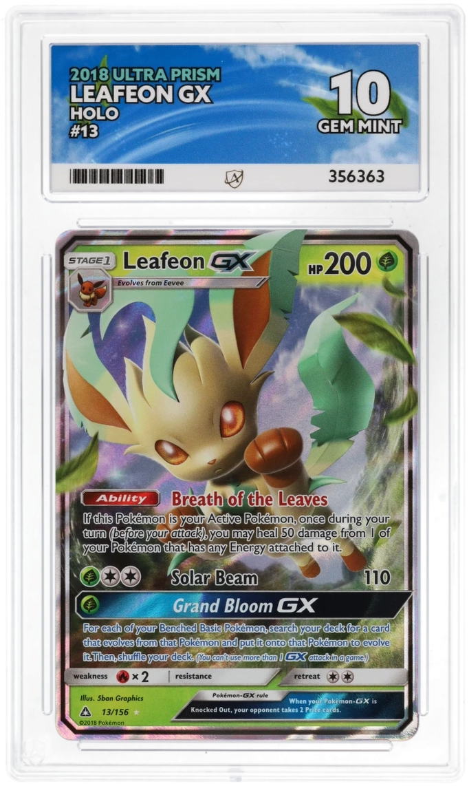 ACE 10 - Leafeon GX - 13/156 - Ultra Prism - Pokemon