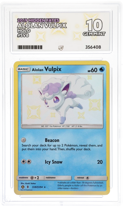 ACE 10 - Alolan Vulpix - SV8/SV94 - Hidden Fates - Pokemon