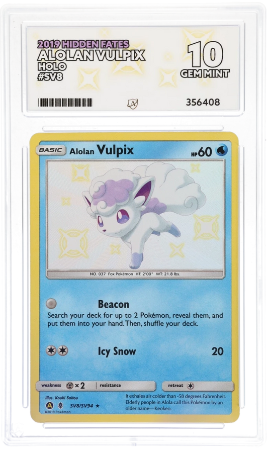 ACE 10 - Alolan Vulpix - SV8/SV94 - Hidden Fates - Pokemon