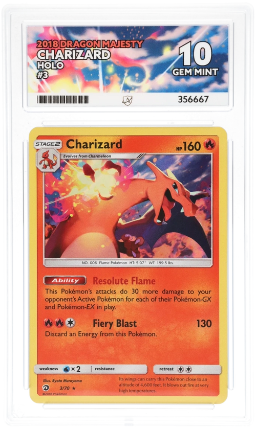 ACE 10 - Charizard - 3/70 - Dragon Majesty - Pokemon