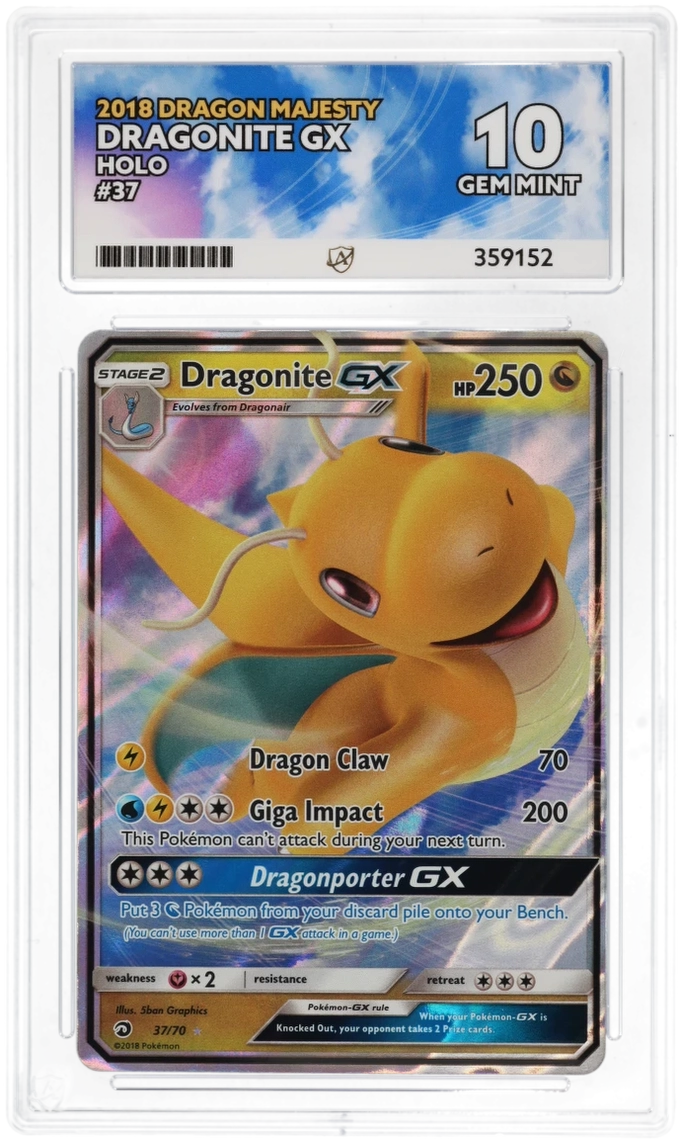 ACE 10 - Dragonite GX - 37/70 - Dragon Majesty - Pokemon