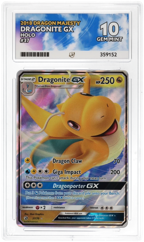 ACE 10 - Dragonite GX - 37/70 - Dragon Majesty - Pokemon