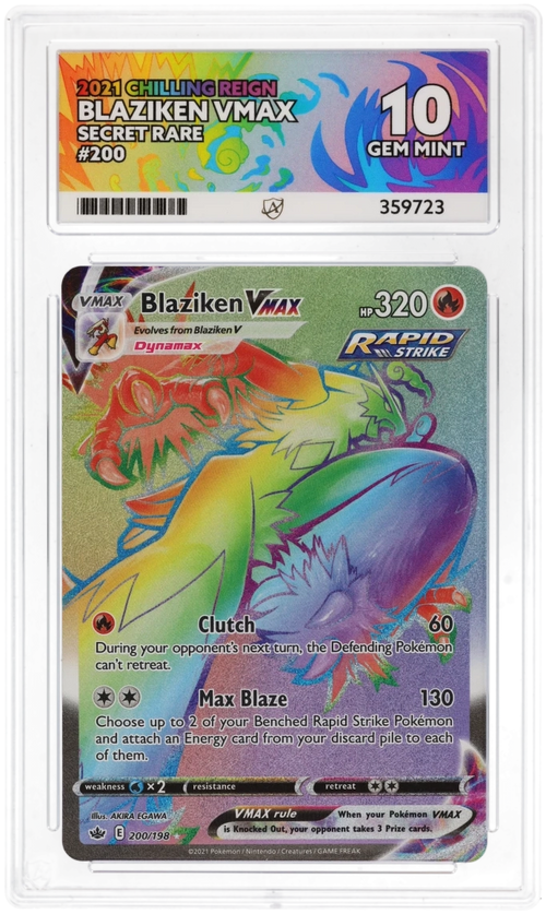 ACE 10 - Blaziken VMAX - 200/198 - Chilling Reign - Pokemon