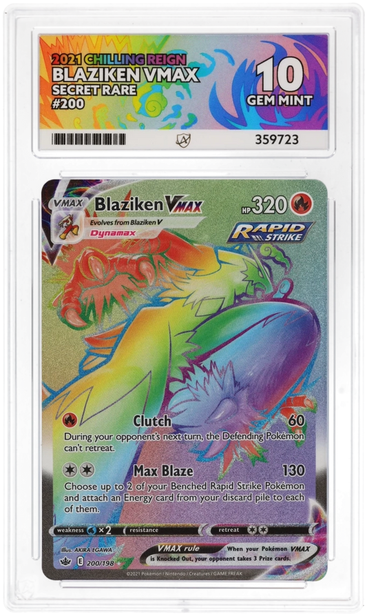 ACE 10 - Blaziken VMAX - 200/198 - Chilling Reign - Pokemon