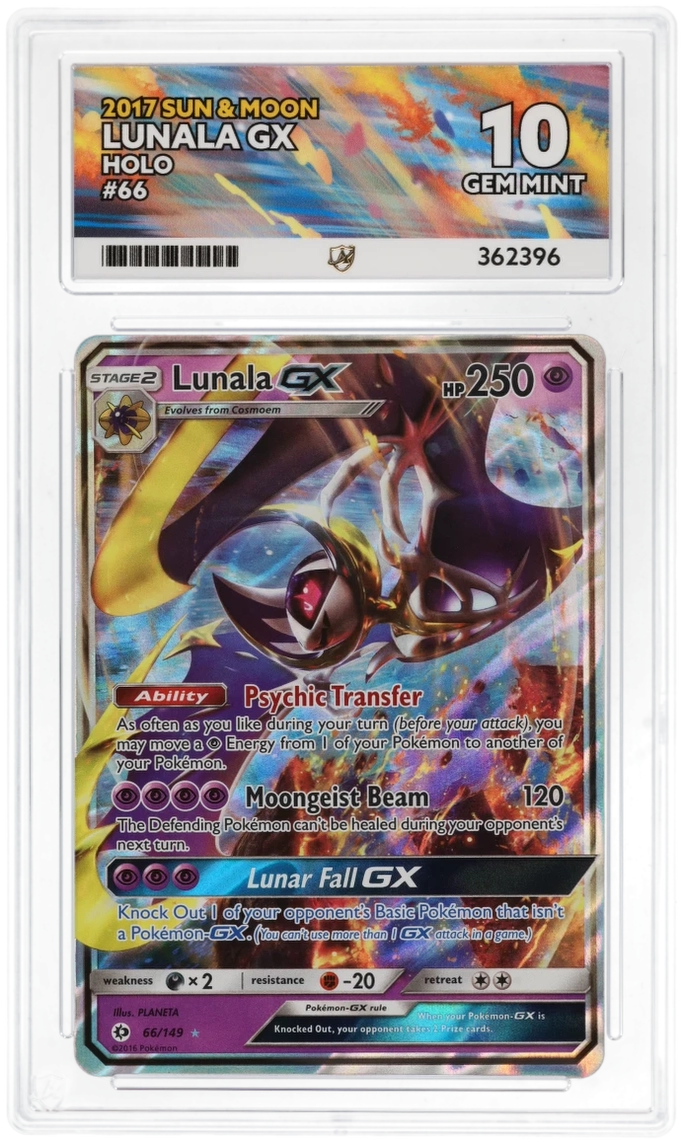 ACE 10 - Lunala GX - 66/149 - Sun & Moon - Pokemon