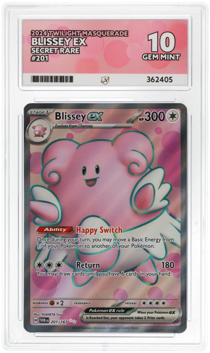 ACE 10 - Blissey ex - 201/167 - Twilight Masquerade - Pokemon
