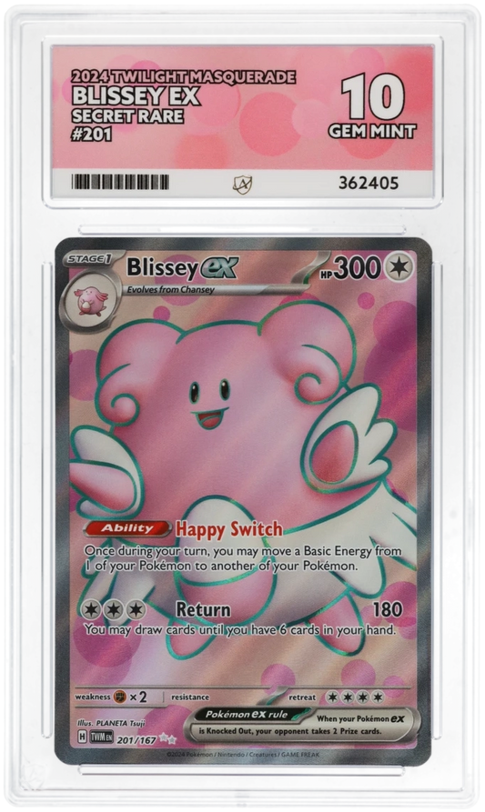 ACE 10 - Blissey ex - 201/167 - Twilight Masquerade - Pokemon