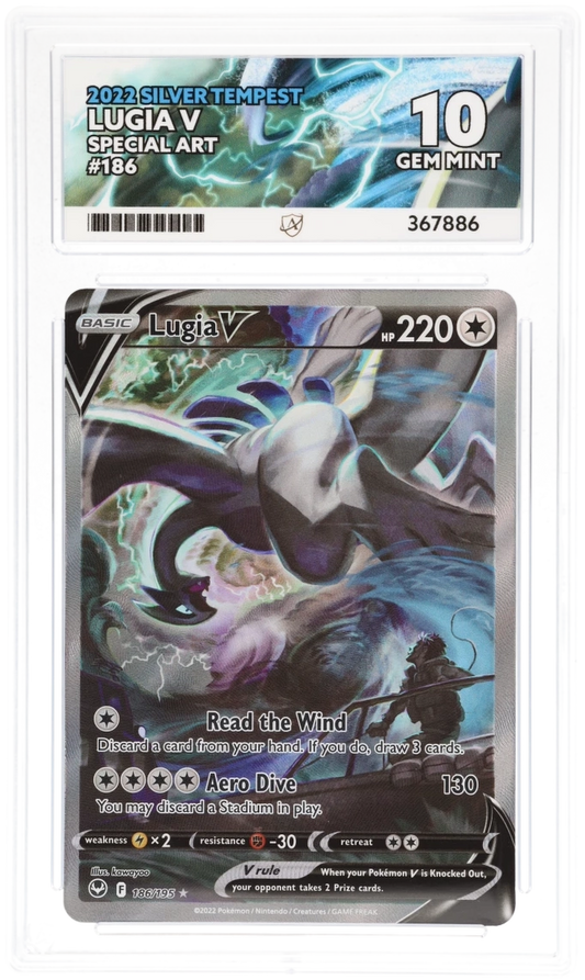 Lugia V 186 - Ace 10 - Silver Tempest