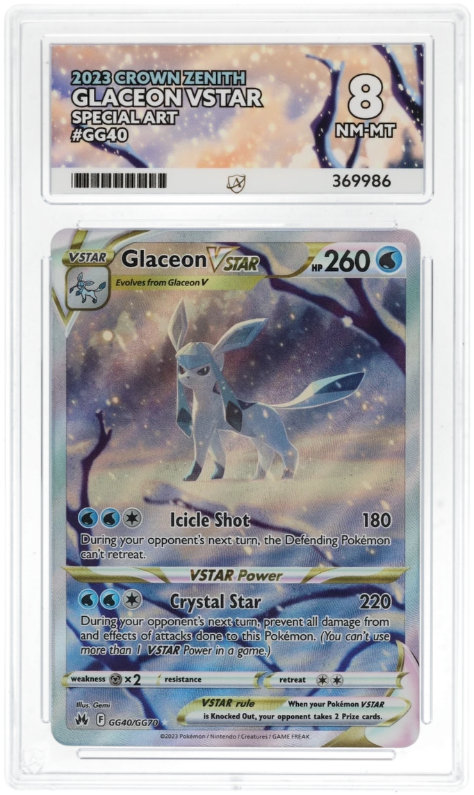 Glaceon VSTAR GG4- Ace 8 - Crown Zenith