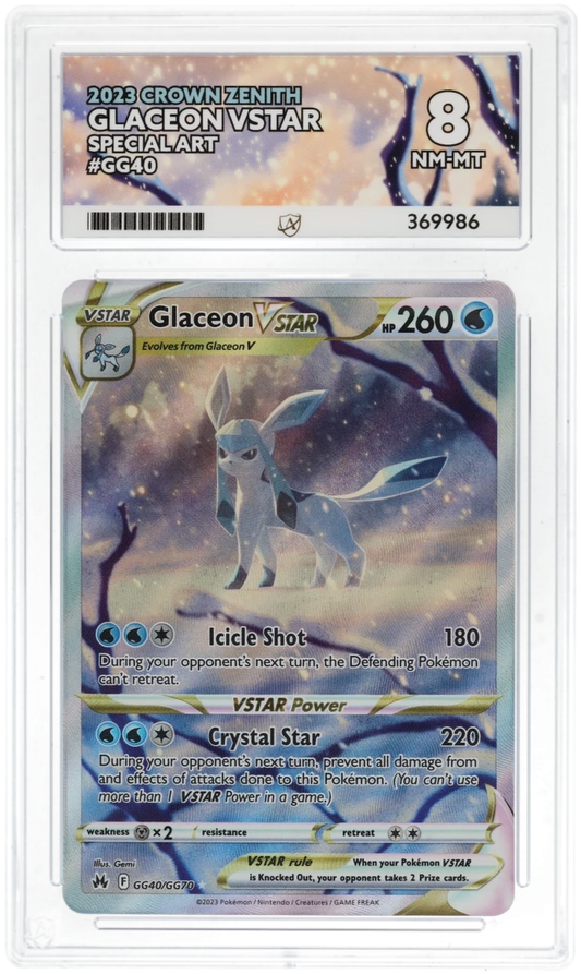 Glaceon VSTAR GG4- Ace 8 - Crown Zenith