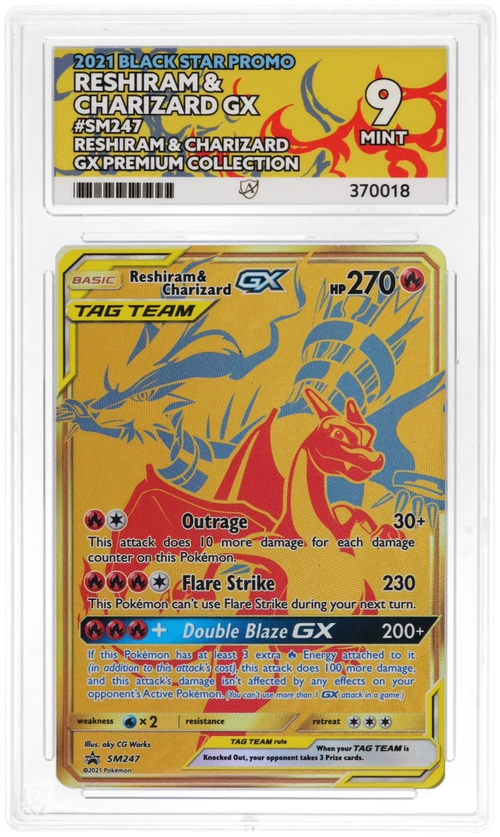 Reshiram & Charizard GX SM247 - Ace 9 - Black Star Promo