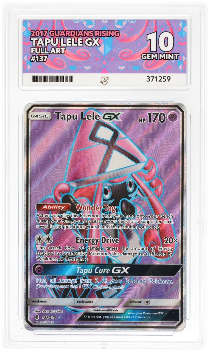 ACE 10 - Tapu Lele GX - 137/145 - Guardians Rising - Pokemon