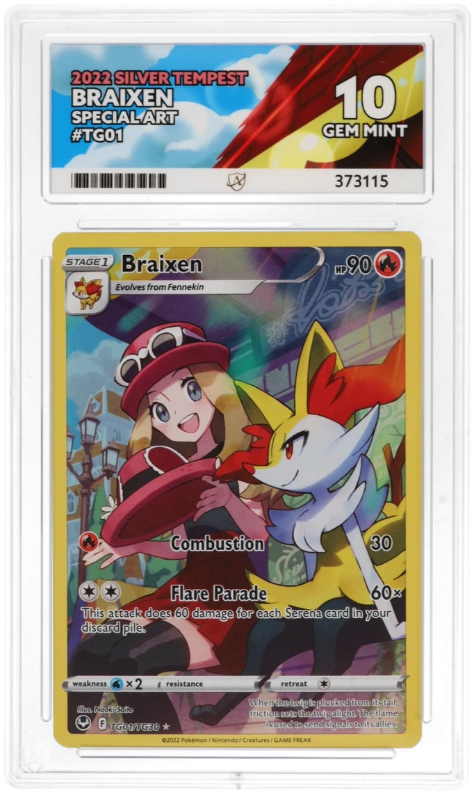ACE 10 - Braixen - TG01/TG30 - Silver Tempest - Pokemon