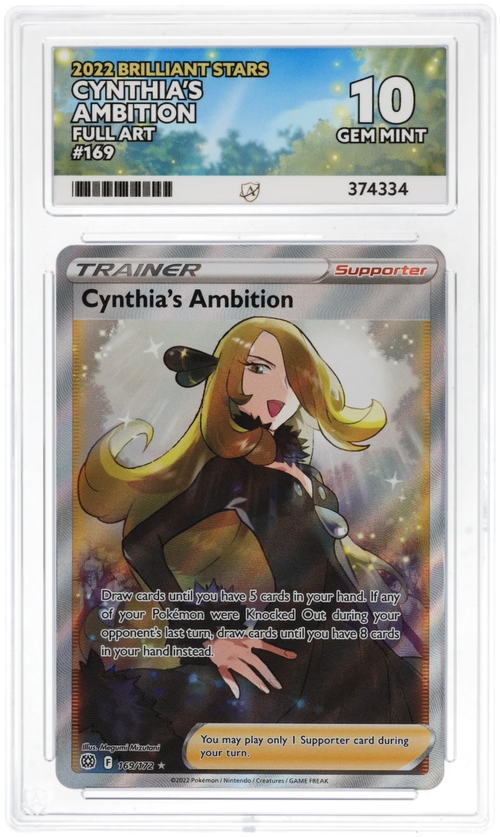 Cynthia's Ambition 169/172 - Ace 10 - Brilliant Stars