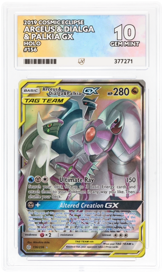 ACE 10 - Arceus & Dialga & Palkia GX - 156/236 - Cosmic Eclipse - Pokemon