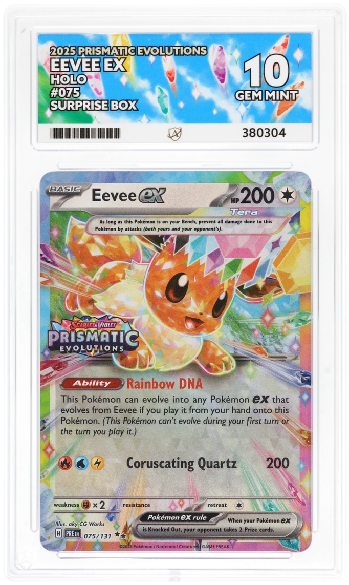 ACE 10 - Eevee ex - 075/131 - Prismatic Evolutions - Surprise Box - Pokemon