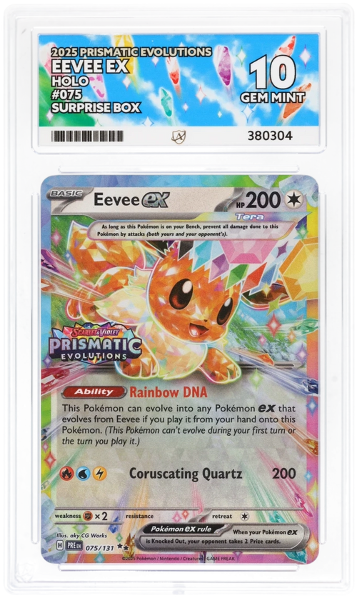 ACE 10 - Eevee ex - 075/131 - Prismatic Evolutions - Surprise Box - Pokemon