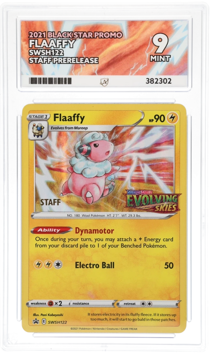 ACE 9 - Flaaffy - SWSH122 - Black Star Promo - Staff Prerelease - Pokemon - front