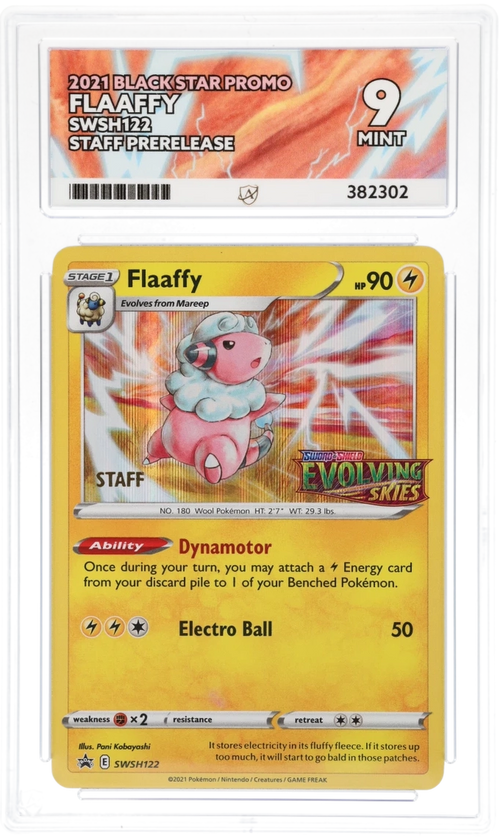 ACE 9 - Flaaffy - SWSH122 - Black Star Promo - Staff Prerelease - Pokemon - front