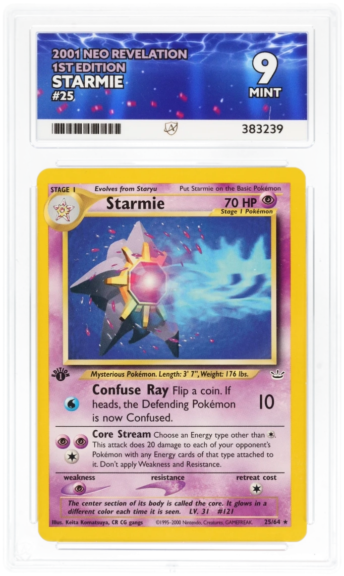Starmie 25/64 - Ace 9 - 2001 Neo Revelation 1st Edition
