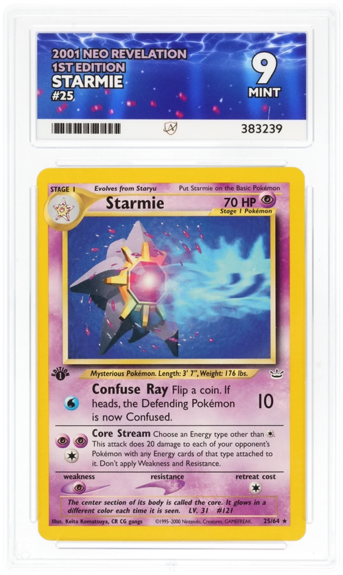 Starmie 25/64 - Ace 9 - 2001 Neo Revelation 1st Edition