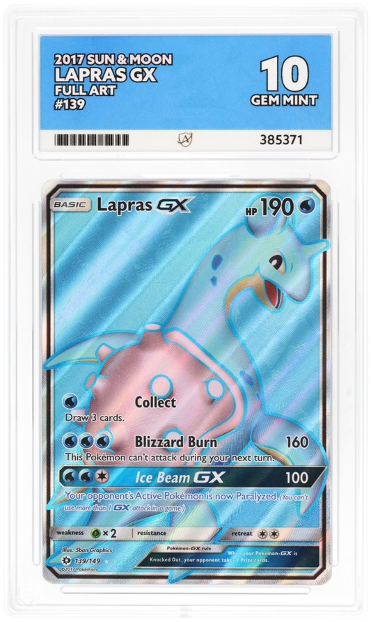 ACE 10 - Lapras GX - 139/149 - Sun & Moon - Pokemon