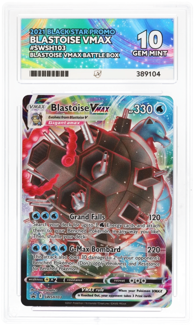 ACE 10 - Blastoise VMAX - SWSH103 - Black Star Promo - Blastoise VMAX Battle Box - Pokemon