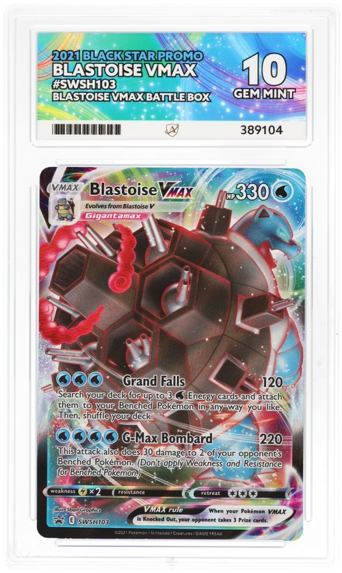 ACE 10 - Blastoise VMAX - SWSH103 - Black Star Promo - Blastoise VMAX Battle Box - Pokemon