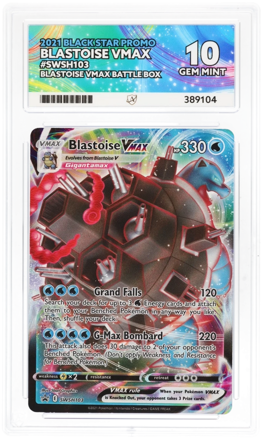 ACE 10 - Blastoise VMAX - SWSH103 - Black Star Promo - Blastoise VMAX Battle Box - Pokemon