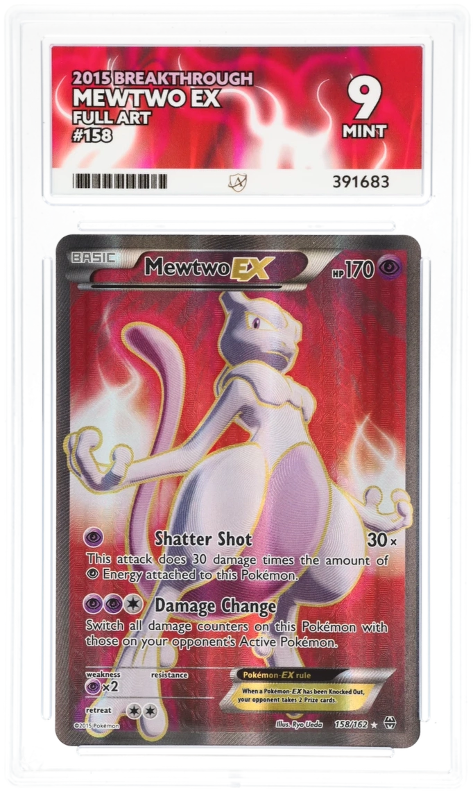 Mewtwo EX Full Art 158/162 - Ace 9 - 2015 Breakthrough