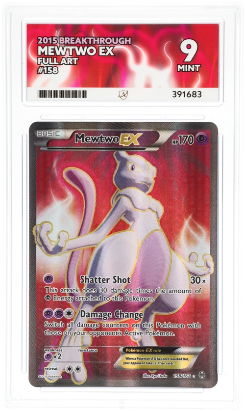 Mewtwo EX Full Art 158/162 - Ace 9 - 2015 Breakthrough
