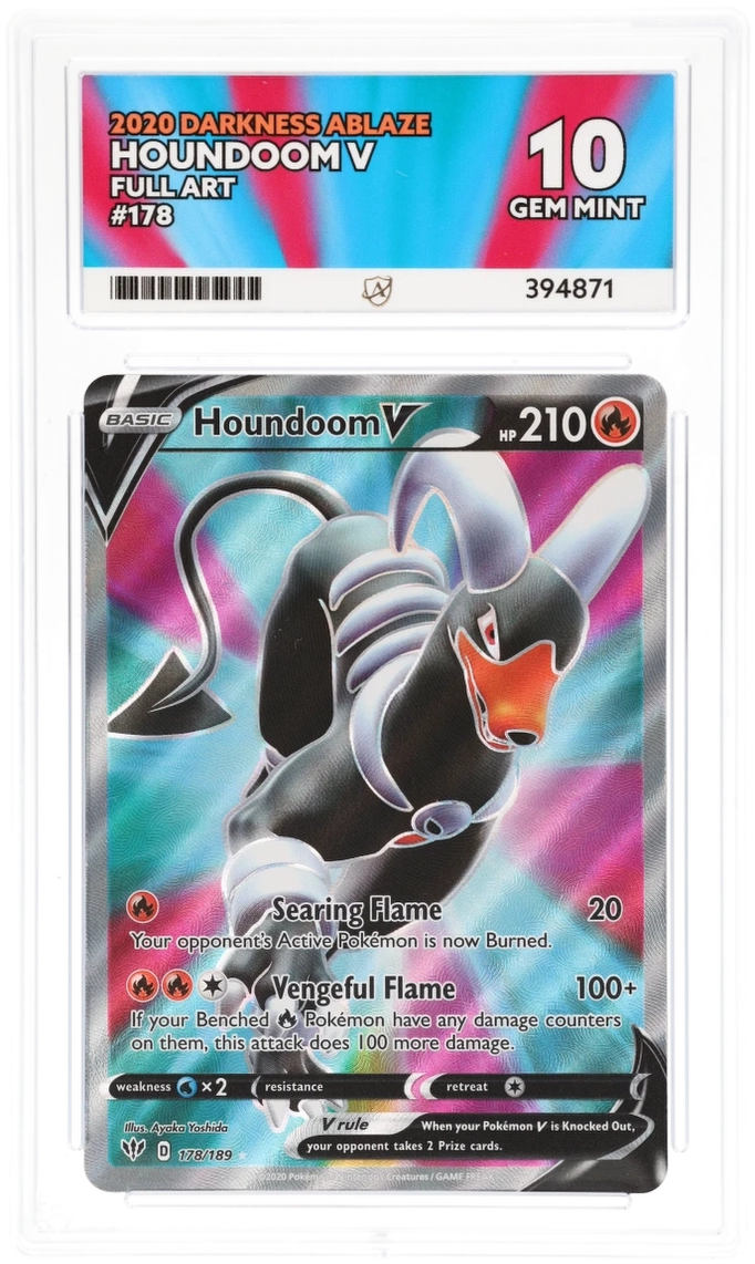 ACE 10 - Houndoom V - 178/189 - Darkness Ablaze - Pokemon