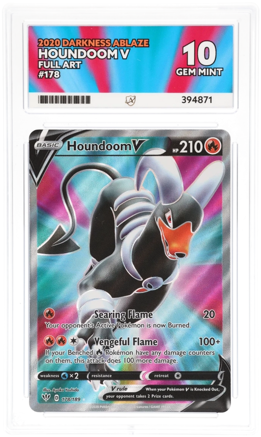 ACE 10 - Houndoom V - 178/189 - Darkness Ablaze - Pokemon