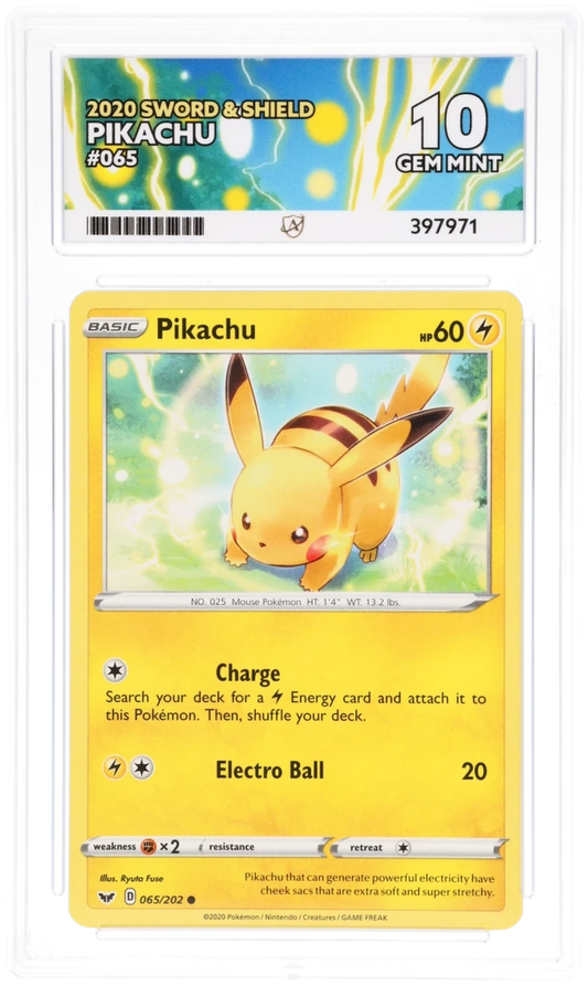 ACE 10 - Pikachu - 065/202 - Sword & Shield - Pokemon