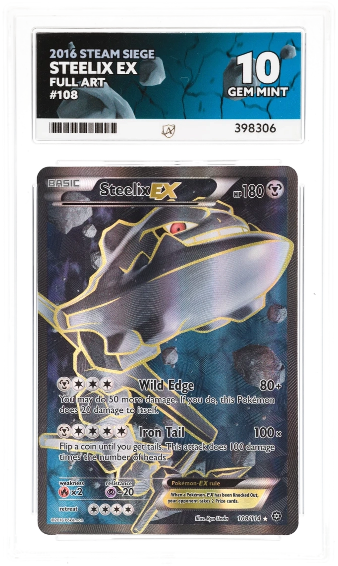 ACE 10 - Steelix EX - 108/114 - Steam Siege - Pokemon - front