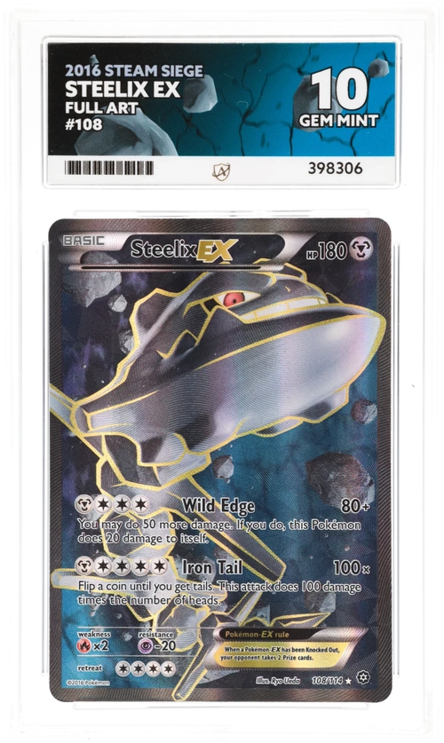 ACE 10 - Steelix EX - 108/114 - Steam Siege - Pokemon - front