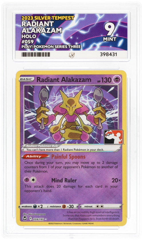 Radiant Alakazam Play! Series 3 - Ace 9 - Silver Tempest
