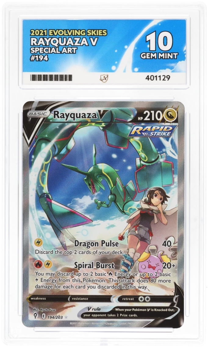 ACE 10 - Rayquaza V - 194/203 - Evolving Skies - Pokemon - front
