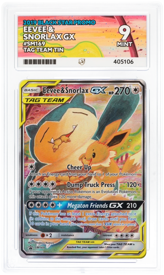 Eevee & Snorlax GX SM169 - Ace 9 - Tag Team Tin