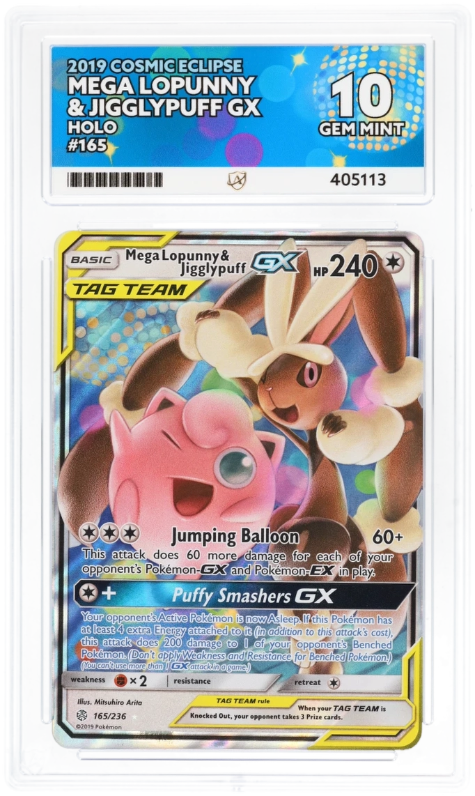 ACE 10 - Mega Lopunny & Jigglypuff GX - 165/236 - Cosmic Eclipse - Pokemon
