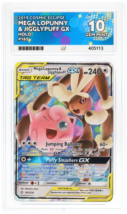 ACE 10 - Mega Lopunny & Jigglypuff GX - 165/236 - Cosmic Eclipse - Pokemon